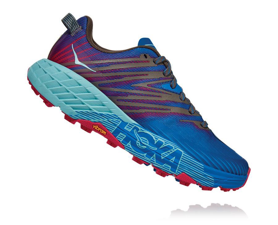 Tenis Hoka One One Trail Mujer Azules - Speedgoat 4 - FZEL87054